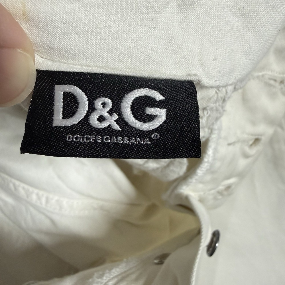 DOLCE&GABBANA Power Vintage Jeans Tight Slim Fit Mens 32x34 Straight Leg - Picture 11 of 16